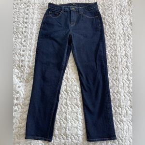 Ann Taylor dark wash skinny jeans